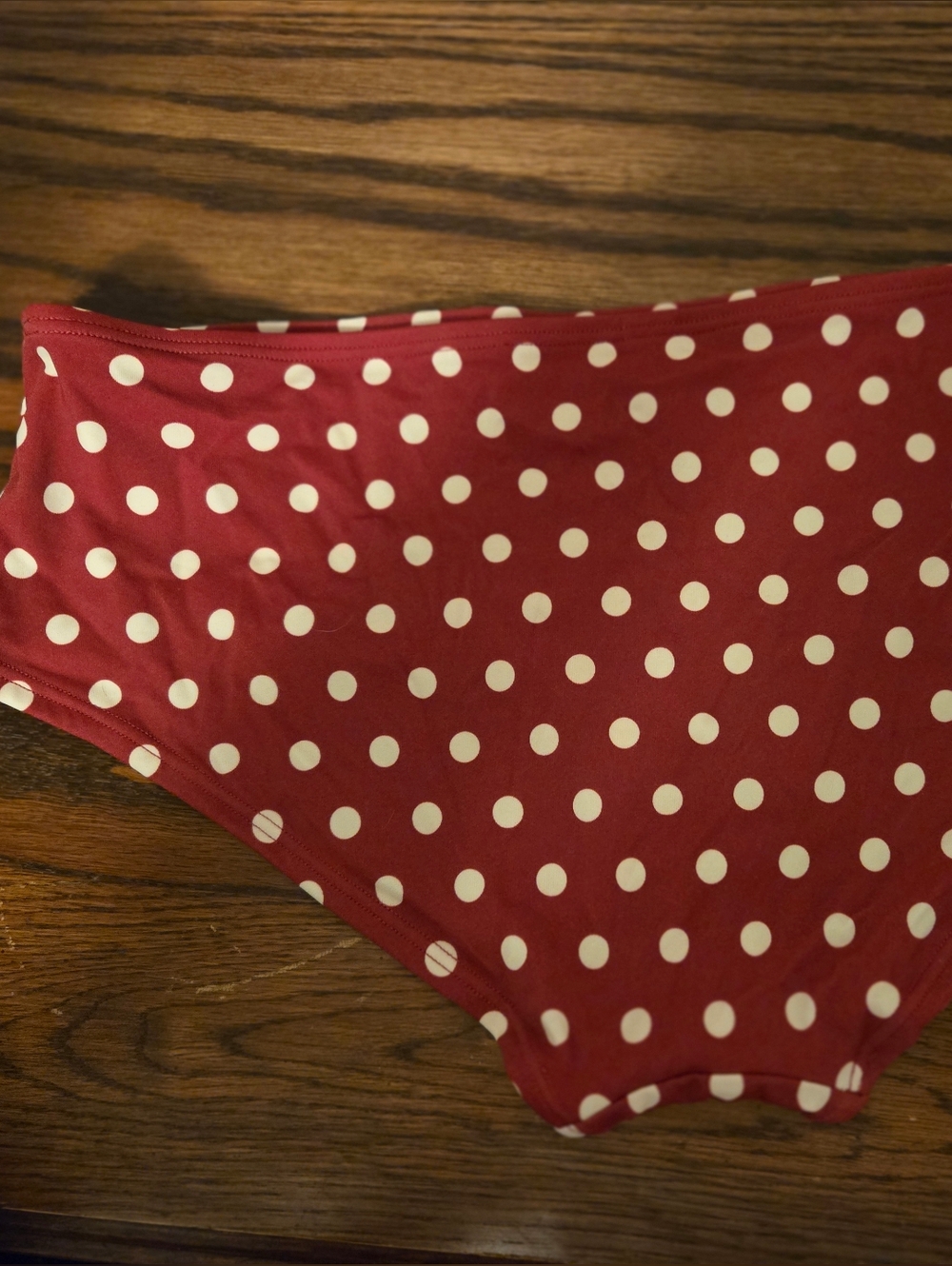Adore Me Red and White Polka Dot Bikini Bottom - Picture 7 of 7
